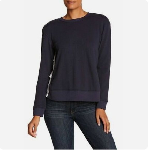 Joie “Devra" crew neck sweatshirt with ruffles - Picture 5 of 10